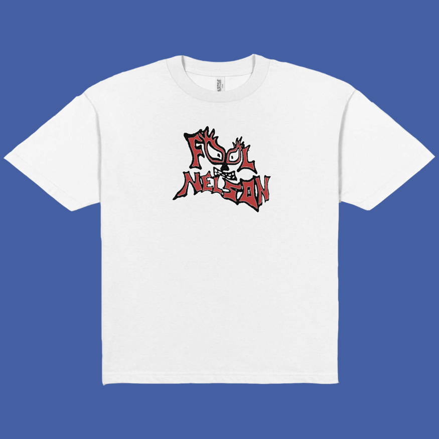 Red Warped Logo Tee